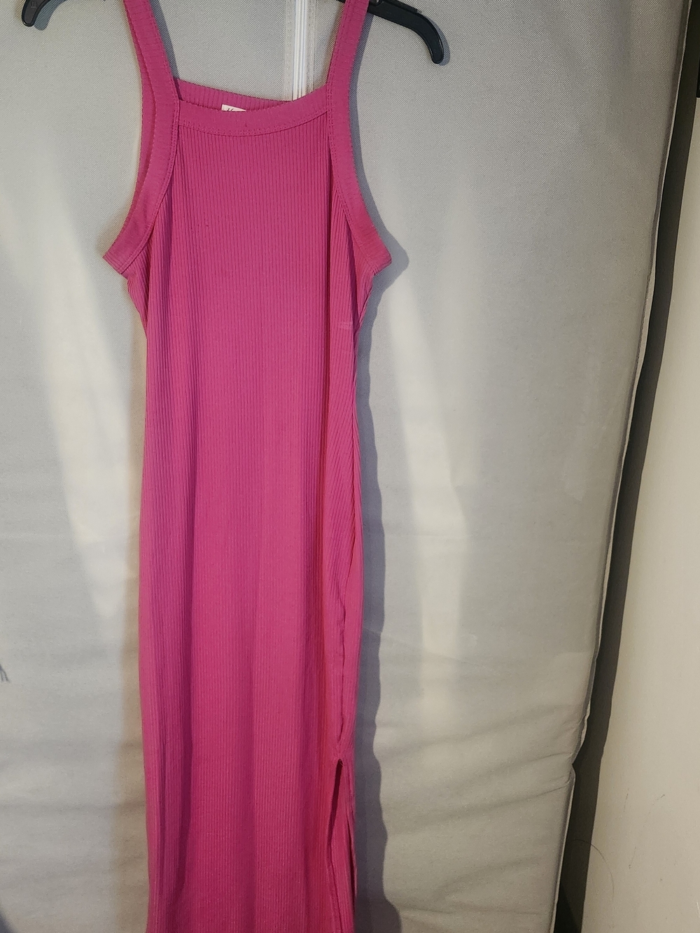 Heart Hips Hot Pink Ribbed Maxi Dress